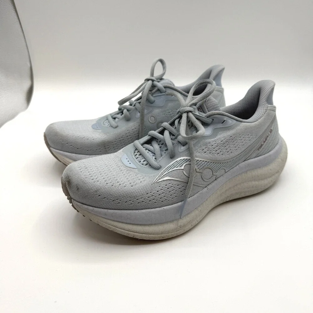 Saucony Triumph 20 Running Shoes Womens 8.5 Blue Cushioned Athletic Sneakers